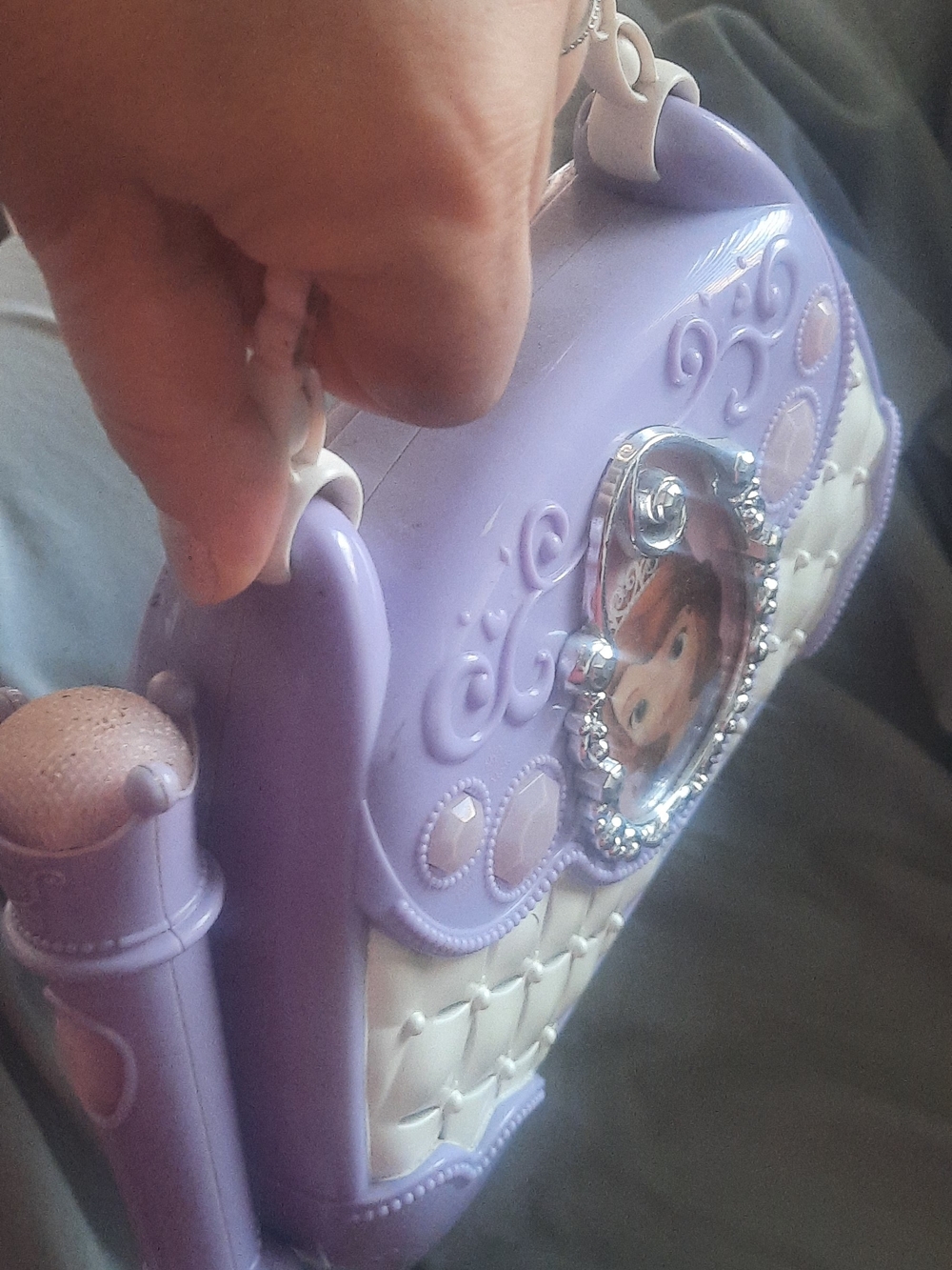 Purple Princess Sofia Theme Kids  Toy Karaoke With Music with Character Frame